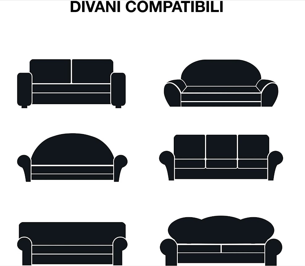 Per Poltrona 3 Posti Copridivano Elasticizzato 2 Posti Universale Con Braccioli 100% Made In Italy Salva Divano Poltrona Beige 84754317 Copridivano Elasticizzato MADD Home