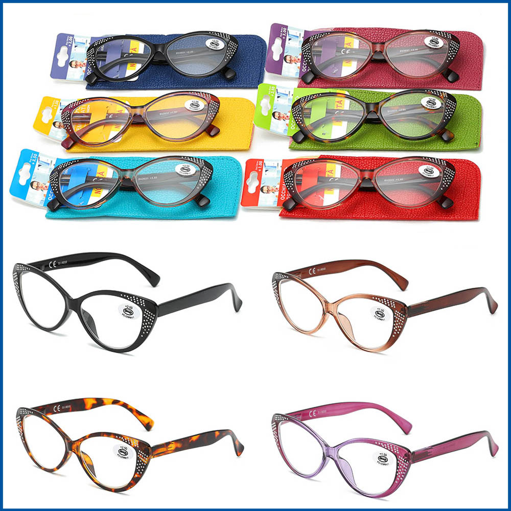 Occhiali Da Sole Vintage Cat Eye Con Strass E Cristalli - Protezione UV400 Per Donna - 4