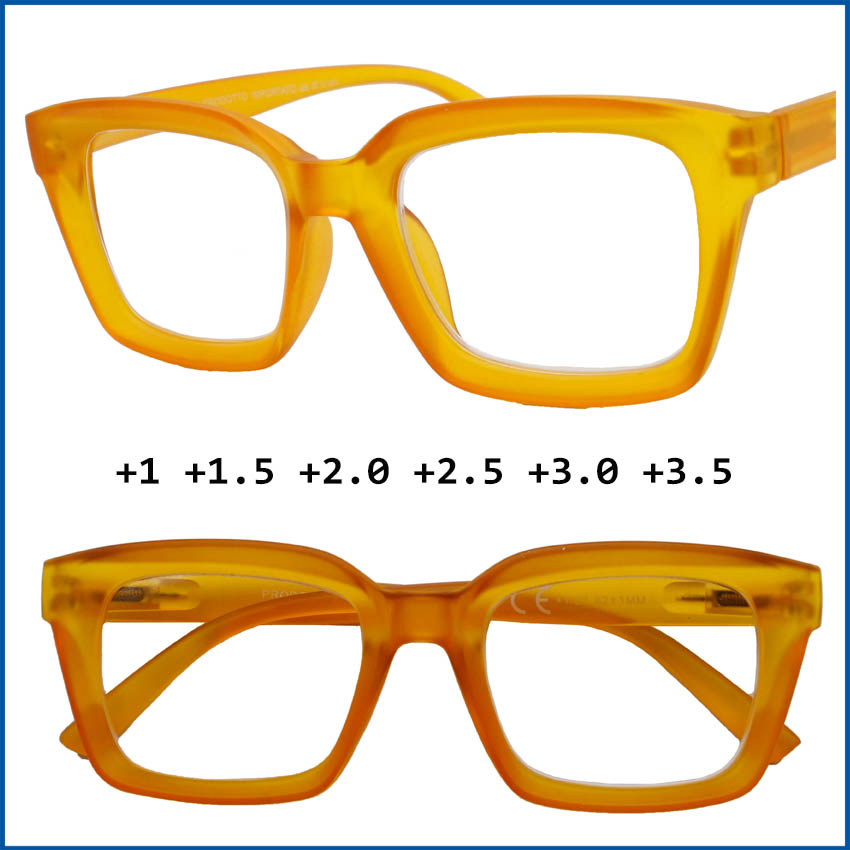 Porsche Design Occhiali Occhiali Da Vista Finti Moda - Montatura Gialla Rettangolare, Lenti Trasparenti UV, Unisex Occhiali Moda Unisex Worth Buy - Foto 2